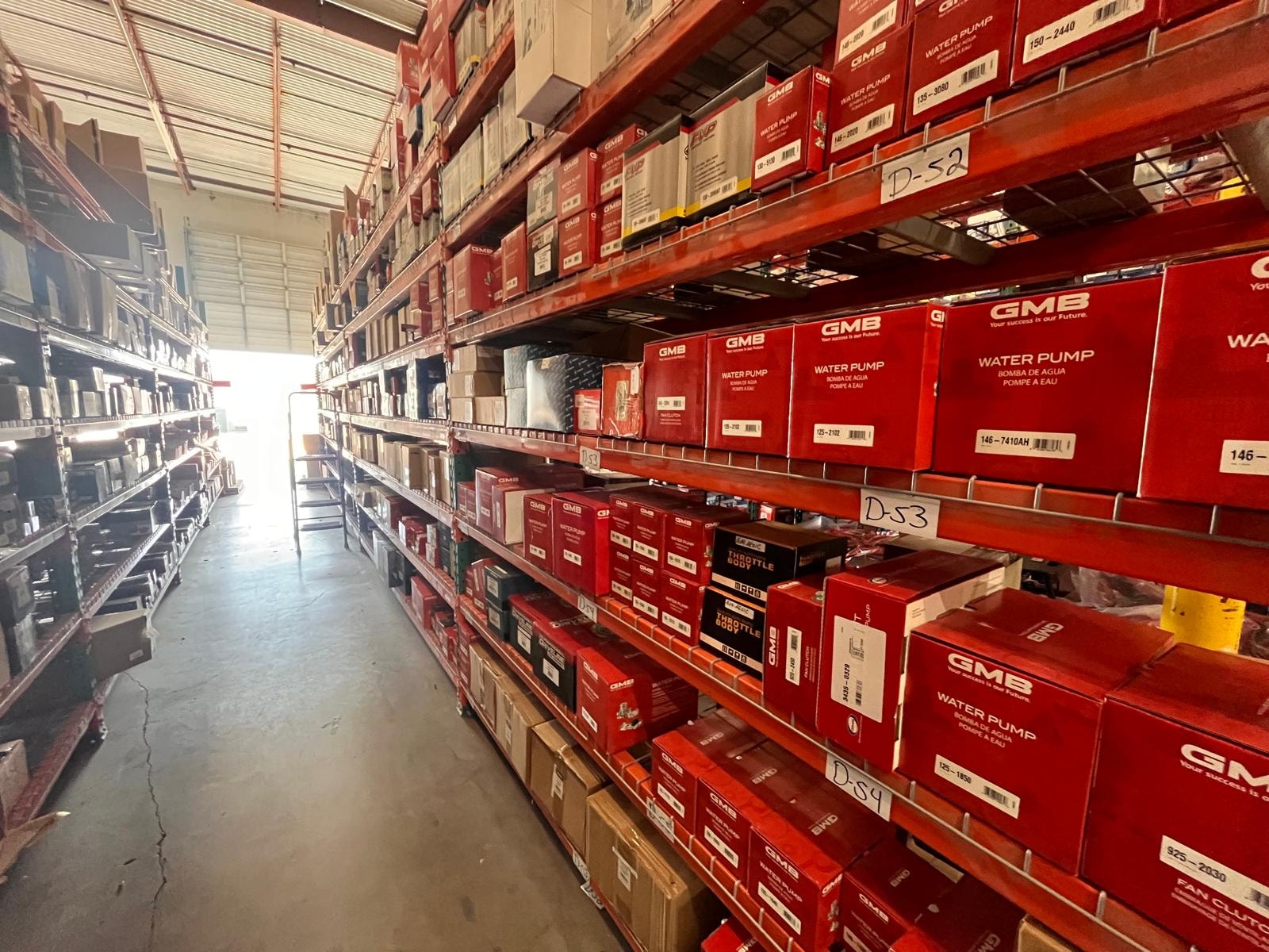Texas Auto Parts GMB water pump inventory