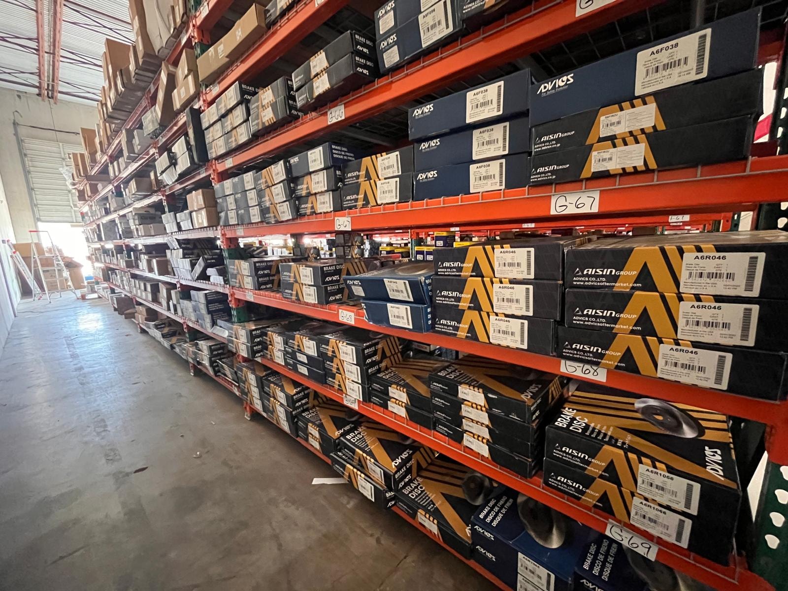 Texas Auto Parts ADVICS and AISIN brake disc inventory