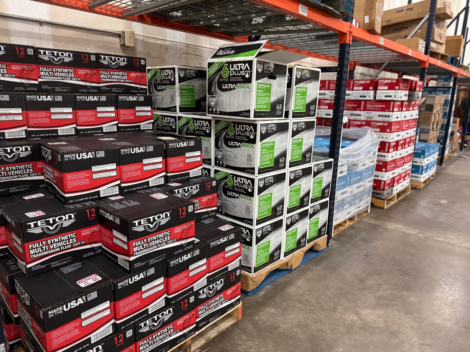Texas Auto Parts TETON and Ultra Plus product inventory